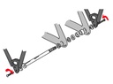Tubus adapateur axe pour montage porte bagages