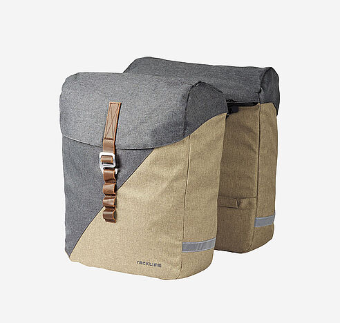 Racktime sacoche double HEDA snap it 1.0 desert sand