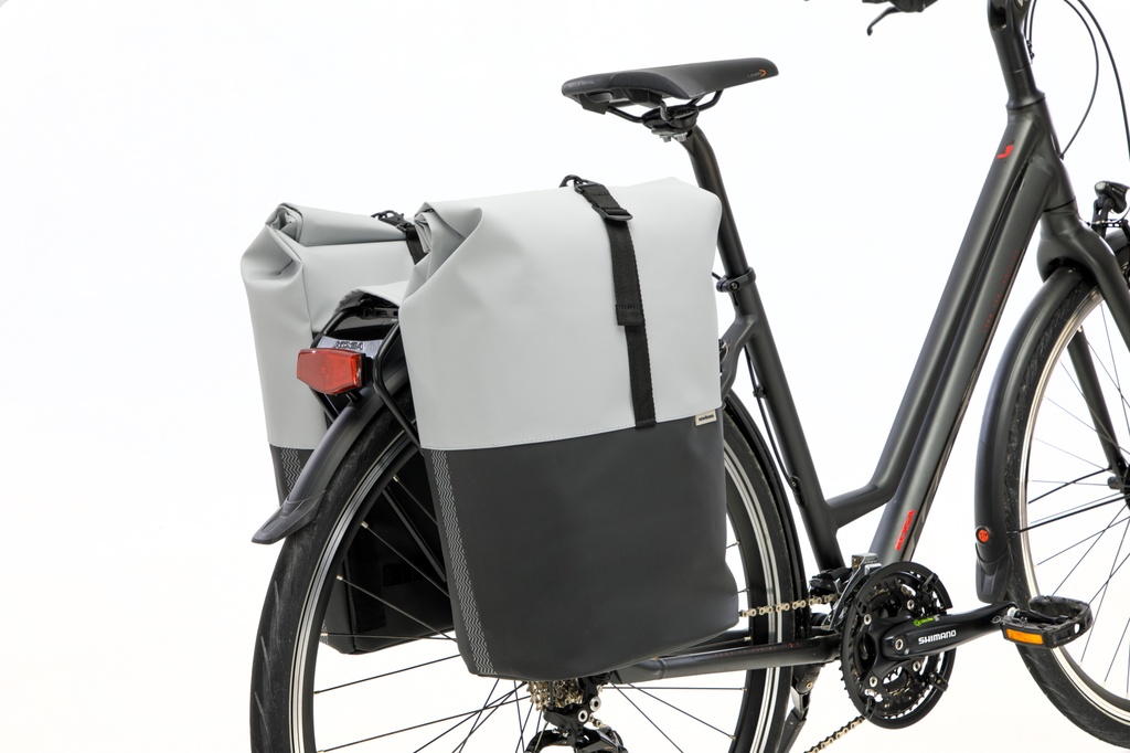 Newlooxs sacoche Nyborg double gris / noire